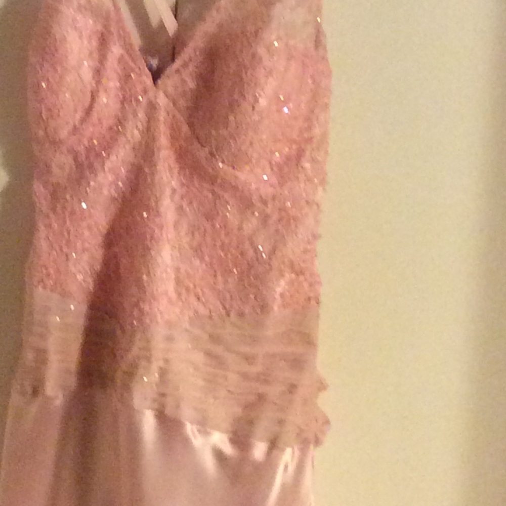Nice pink dress. Just 1 time worn